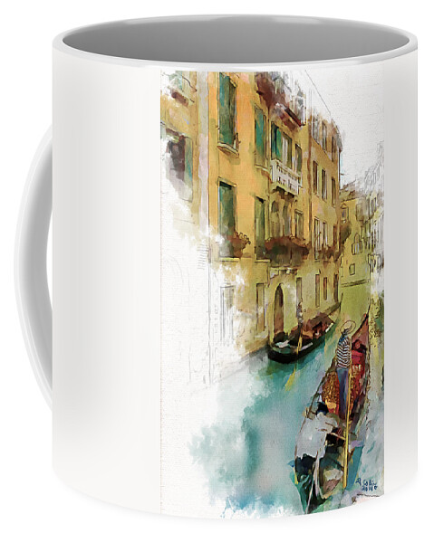 Venice Coffee Mug featuring the painting Venice 1 by Greg Collins