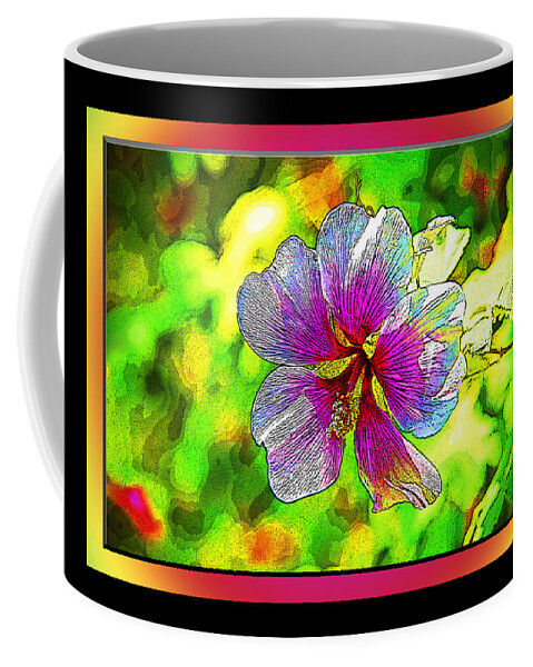 Venice Flower Coffee Mug featuring the photograph Venice Flower - Framed by Chuck Staley