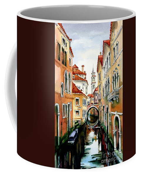 Venice Coffee Mug featuring the painting Venice in March by Maria Rabinky