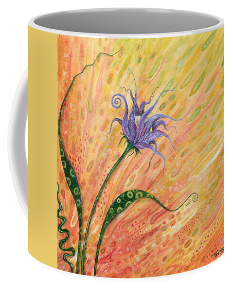 Floral Coffee Mug featuring the painting Verve by Tanielle Childers