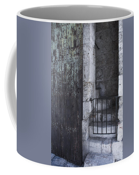 Vintage Coffee Mug featuring the photograph Very Old City Architecture No 2 by Ben and Raisa Gertsberg