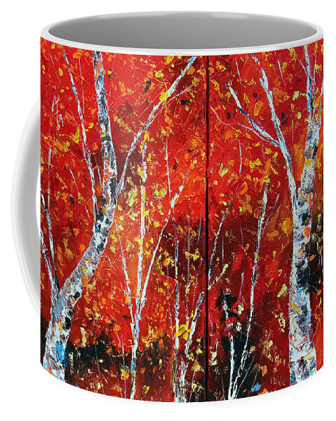 Autumn Coffee Mug featuring the painting Victory's Sacrifice by Meaghan Troup