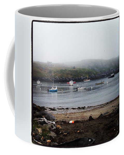 Beach Coffee Mug featuring the photograph View From Swim Beach by Jean Macaluso