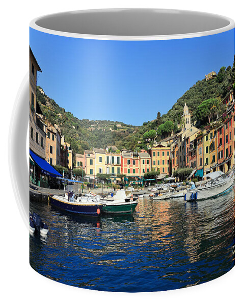 Architecture Coffee Mug featuring the photograph view in Portofino by Antonio Scarpi