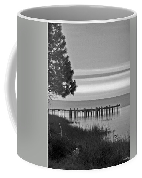 Ocean Coffee Mug featuring the photograph View of the Old Dock by Jennifer Robin