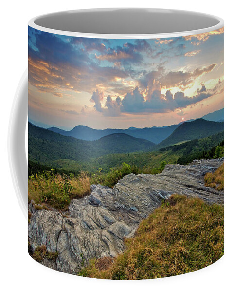 Beauty In Nature Coffee Mug featuring the photograph View Of The Sunset From Black Balsam by Jeff Zimmerman