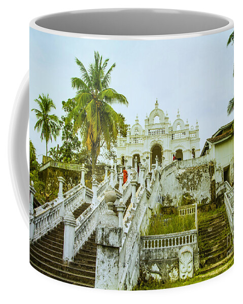 Temple Coffee Mug featuring the photograph view to the Dodanduwa Temple by Gina Koch