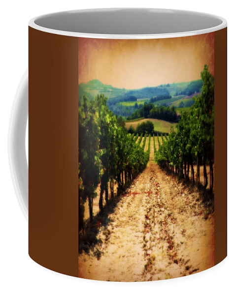 Vigneto Toscana Coffee Mug featuring the photograph Vigneto Toscana by Micki Findlay