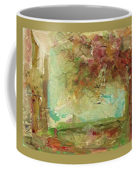 Landscape Coffee Mug featuring the painting Villa by Mary Wolf