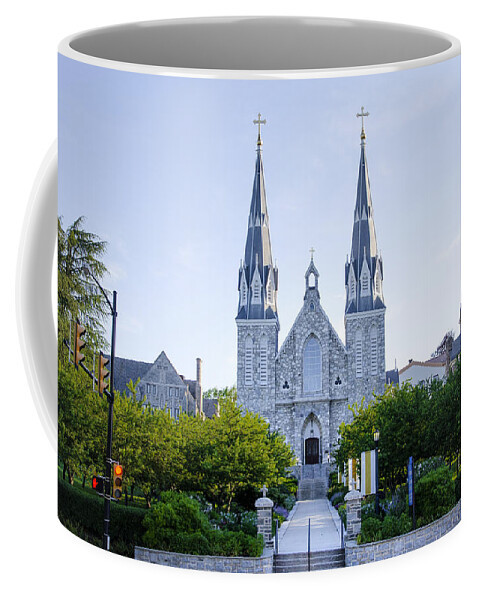 Villanova Coffee Mug featuring the photograph Villanova Cathedral by Bill Cannon