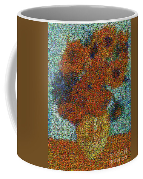 Vincent Coffee Mug featuring the photograph Vincent Van Gogh Sunflowers 2.0 - V2 by Edward Fielding