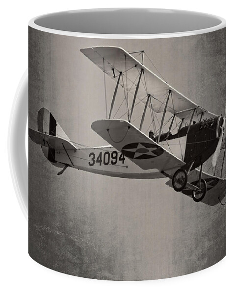1917 Curtiss Jn-4d Coffee Mug featuring the photograph Vintage 1917 Curtiss JN-4D Jenny Flying by Keith Webber Jr