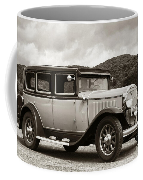 Vintage Automobile on Dirt Road Coffee Mug by Olivier Le Queinec - Olivier  Le Queinec - Artist Website