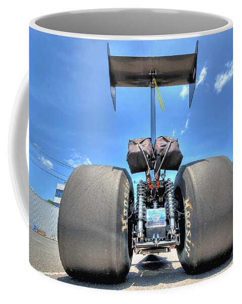 Car Coffee Mug featuring the photograph Vintage Drag Racer by Gianfranco Weiss
