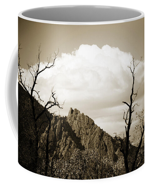 Boulder Coffee Mug featuring the photograph Vintage Looking Flatirons by Marilyn Hunt