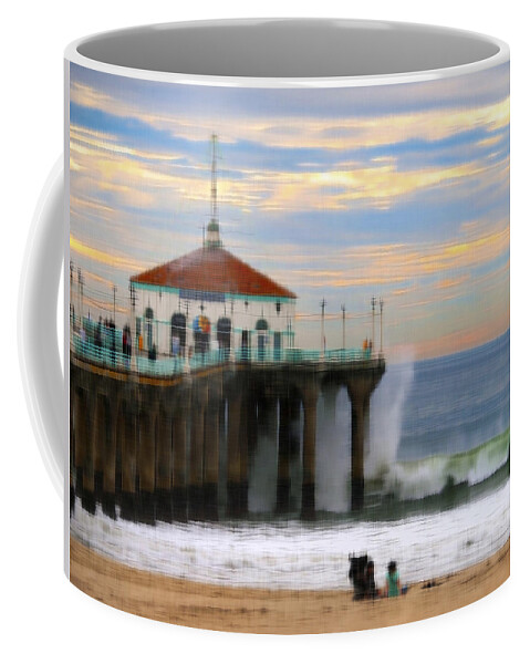 Pier Coffee Mug featuring the photograph Vintage Pier by Joe Schofield