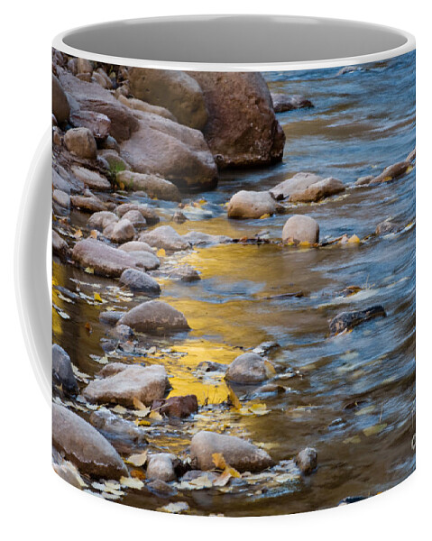 Autumn Coffee Mug featuring the photograph Virgin River Reflections by Fred Stearns