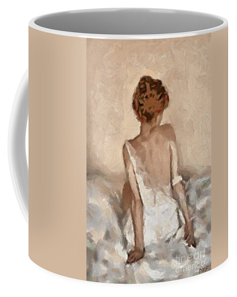 Figurative Coffee Mug featuring the painting Virginity by Dragica Micki Fortuna