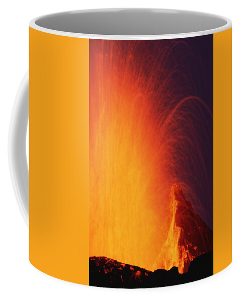 Feb0514 Coffee Mug featuring the photograph Volcanic Eruption February 1995 by Tui De Roy
