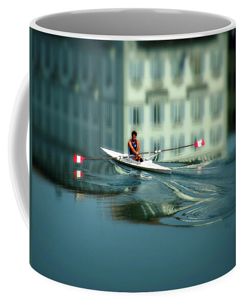 Kayak Coffee Mug featuring the photograph Volo a Vela by Micki Findlay