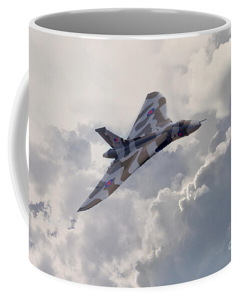 Avro Coffee Mug featuring the digital art Vulcan Topside by Airpower Art