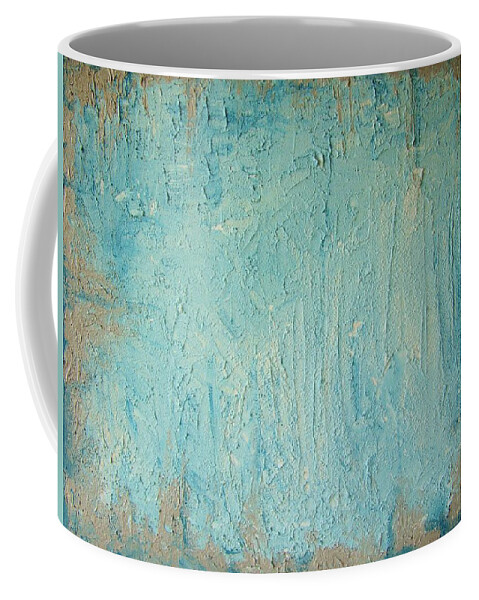 Acryl Painting Coffee Mug featuring the painting W5 - ice by KUNST MIT HERZ Art with heart