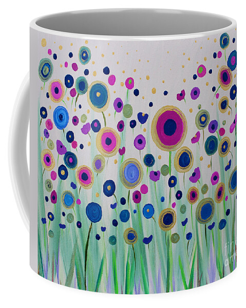 Flowers Coffee Mug featuring the painting Waiting for the Sun by Stacey Zimmerman