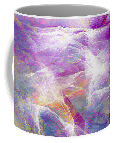 Abstract Art Coffee Mug featuring the painting Walk On Water - Abstract Art by Jaison Cianelli