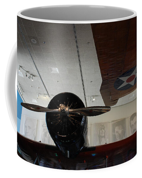 Aviators Coffee Mug featuring the photograph Wall of Great Aviators by Kenny Glover