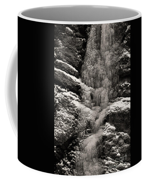 Nature Coffee Mug featuring the photograph wall of ice in Partnach gorge 13 by Rudi Prott