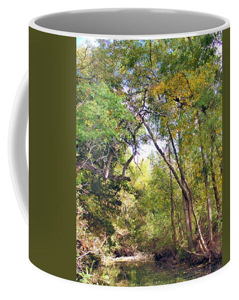 Walnut Creek Coffee Mug featuring the painting Walnut Creek by Troy Caperton