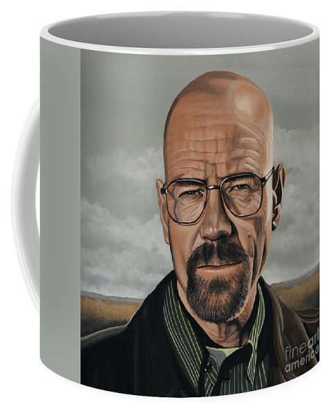 Walter White Coffee Mug featuring the painting Walter White by Paul Meijering