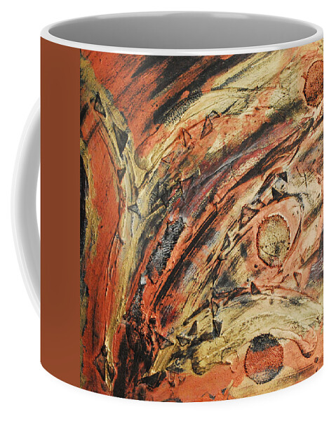 Contemporary Coffee Mug featuring the painting Warm Winds by Cleaster Cotton