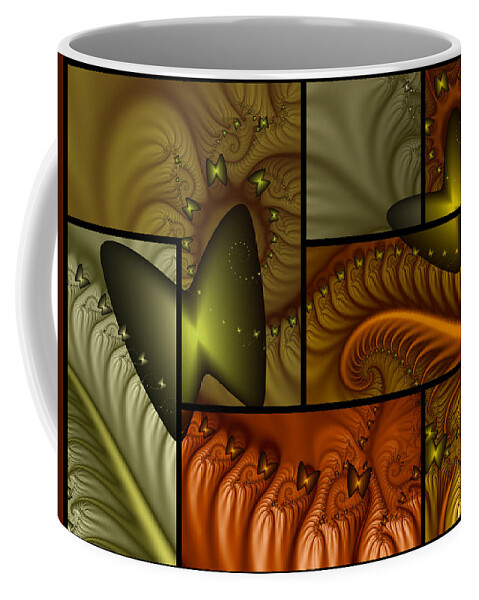 Fractal Coffee Mug featuring the digital art Warmth by Gabiw Art