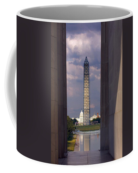 American Coffee Mug featuring the photograph Washington Monument and Capitol 2 by Stuart Litoff