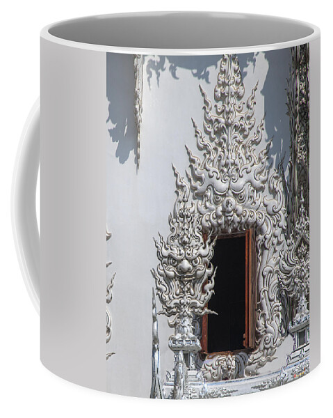 Scenic Coffee Mug featuring the photograph Wat Rong Khun Ubosot Window DTHCR0042 by Gerry Gantt