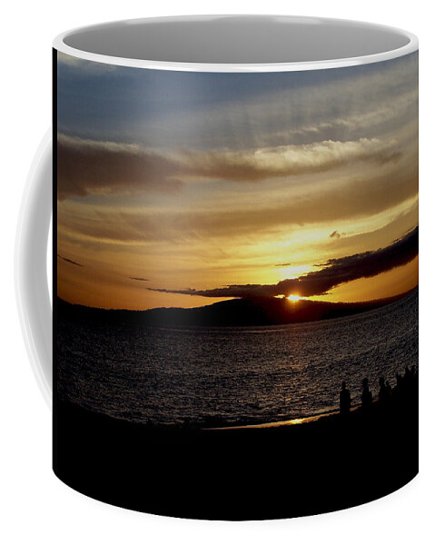 Sunset Coffee Mug featuring the photograph Watching the Sunset by Ron Roberts