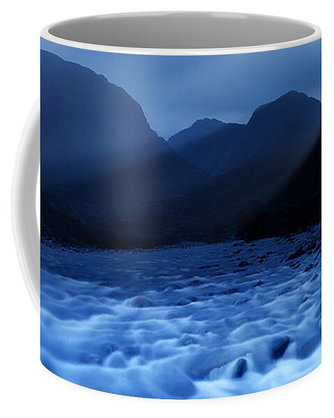 Blue Coffee Mug featuring the photograph Water Blues by Edmund Nagele FRPS