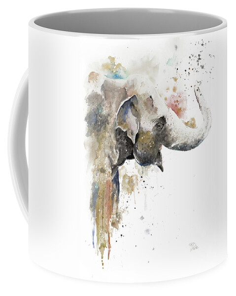Water Coffee Mug featuring the painting Water Elephant by Patricia Pinto