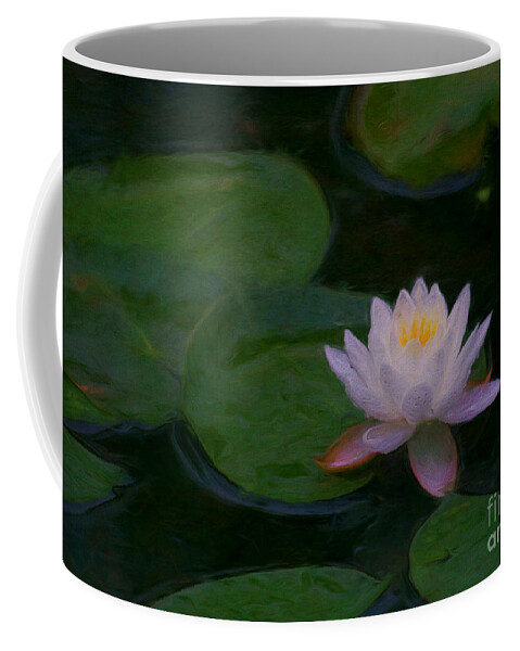 Water Lily Coffee Mug featuring the digital art Water Lily Dreams by Jayne Carney