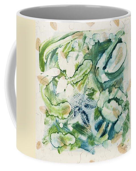 Water Reflections Coffee Mug featuring the mixed media Creation by Susan Richards