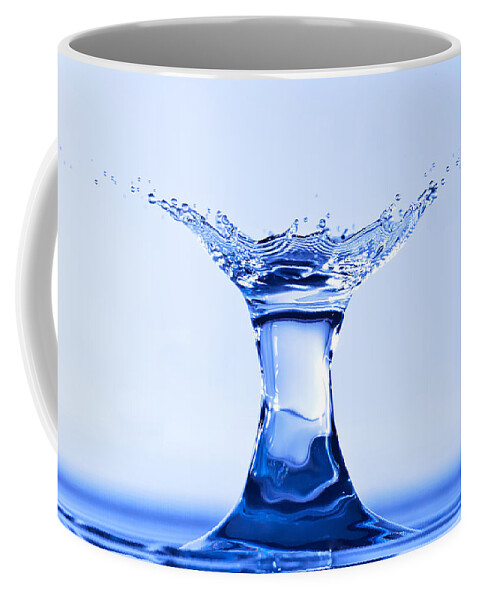 Abstract Coffee Mug featuring the photograph Water Splash by Anthony Sacco