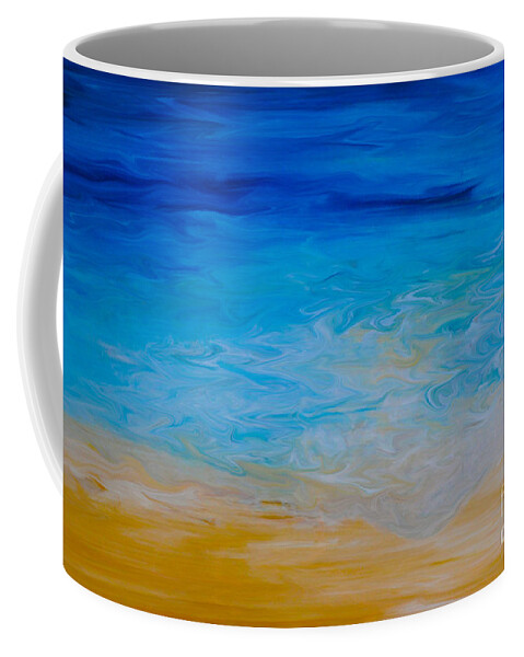 Water Coffee Mug featuring the painting Water Vision by Shelley Myers