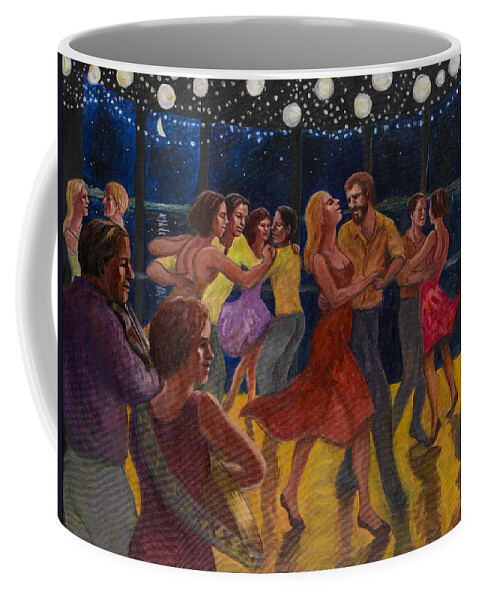 Dance Coffee Mug featuring the painting Water Waltz by Laura Lee Cundiff
