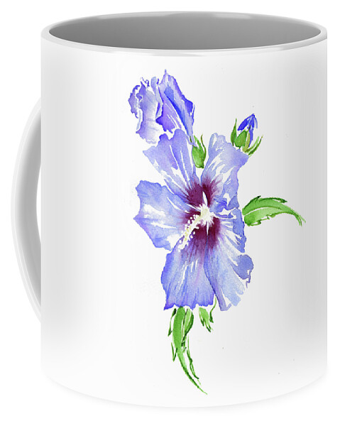 Beauty In Nature Coffee Mug featuring the painting Watercolor Painting Of Hibiscus by Ikon Images