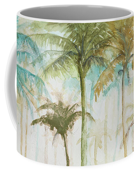 Watercolor Coffee Mug featuring the painting Watercolor Palms by Patricia Pinto