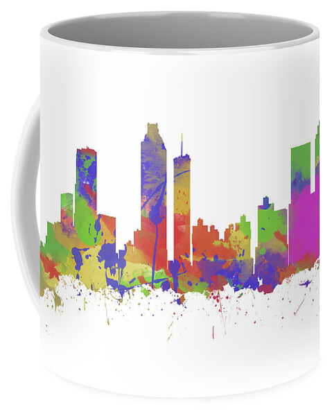 Atlanta Coffee Mug featuring the photograph Watercolor print of the skyline of Atlanta Georgia by Chris Smith