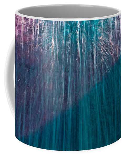 Abstract Coffee Mug featuring the photograph Waterfall Abstract by Stuart Litoff