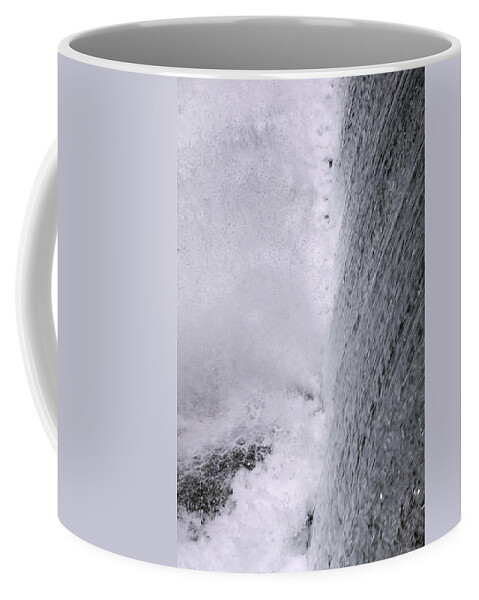 Abstract Coffee Mug featuring the photograph Waterfall Close-up by Scott Sanders