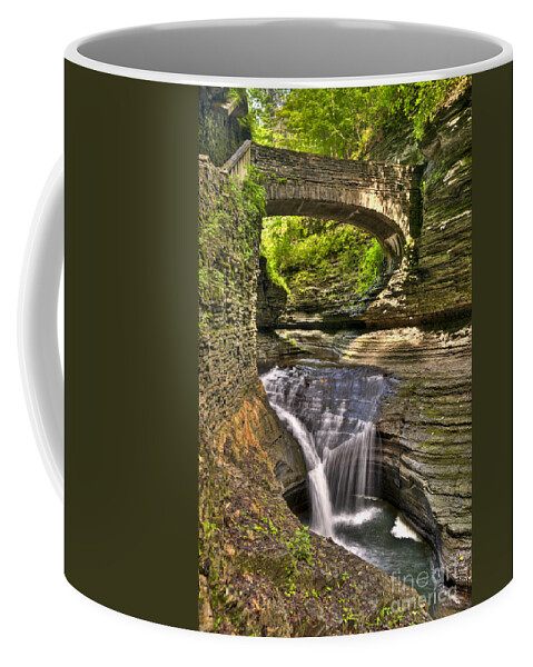 Watkins Glen Coffee Mug featuring the photograph Watkins Glen Waterfalls by Anthony Sacco